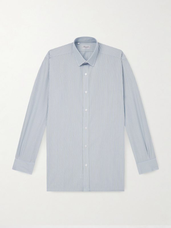 Striped Cotton-Poplin Shirt Striped Cotton-Poplin Shirt