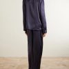 Brindisi 127 Camp-Collar Printed Silk-Satin Pyjama Set - BK Brindisi 127 Camp-Collar Printed Silk-Satin Pyjama Set - BK
