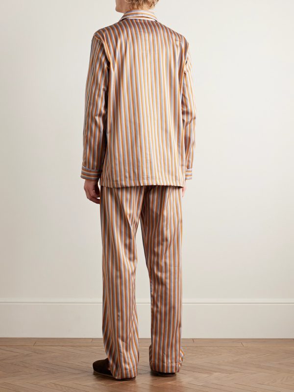 Wellington Striped Cotton-Poplin Pyjama Set - BK Wellington Striped Cotton-Poplin Pyjama Set - BK