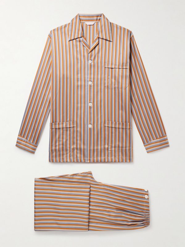 Wellington Striped Cotton-Poplin Pyjama Set Wellington Striped Cotton-Poplin Pyjama Set