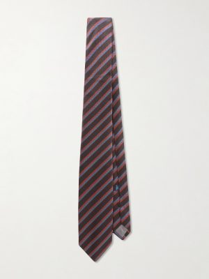 8.5cm Striped Silk-Jacquard Tie