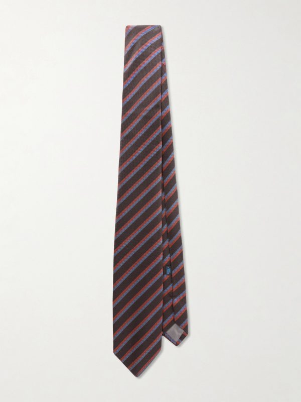 8.5cm Striped Silk-Jacquard Tie 8.5cm Striped Silk-Jacquard Tie