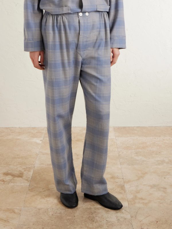Kelburn 52 Straight-Leg Checked Brushed-Cotton Pyjama Trousers - FR Kelburn 52 Straight-Leg Checked Brushed-Cotton Pyjama Trousers - FR