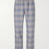 Kelburn 52 Straight-Leg Checked Brushed-Cotton Pyjama Trousers Kelburn 52 Straight-Leg Checked Brushed-Cotton Pyjama Trousers