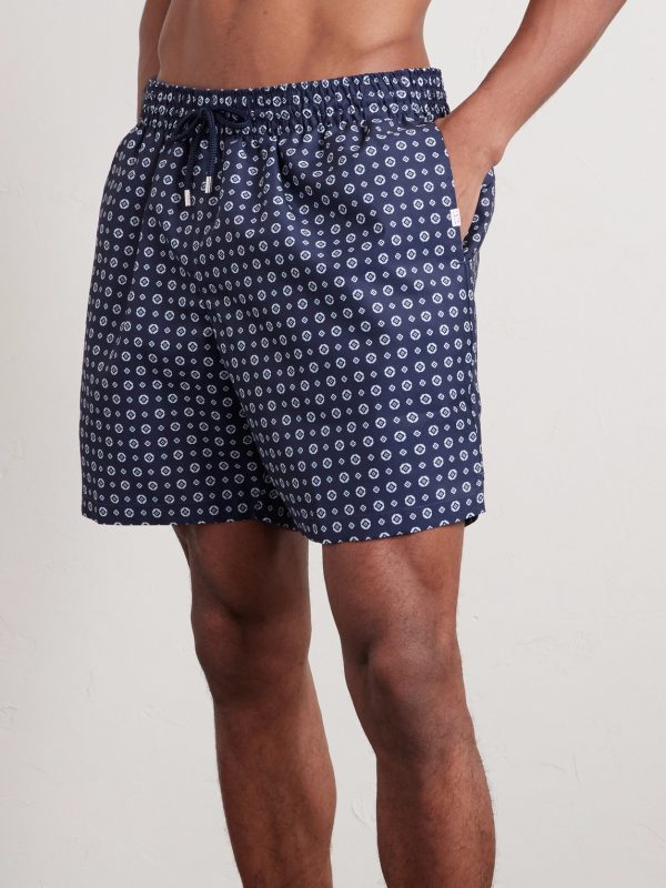Tropez Straight-Leg Mid-Length Printed Swim Shorts - FR Tropez Straight-Leg Mid-Length Printed Swim Shorts - FR