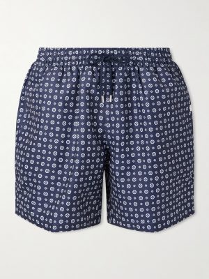Tropez Straight-Leg Mid-Length Printed Swim Shorts