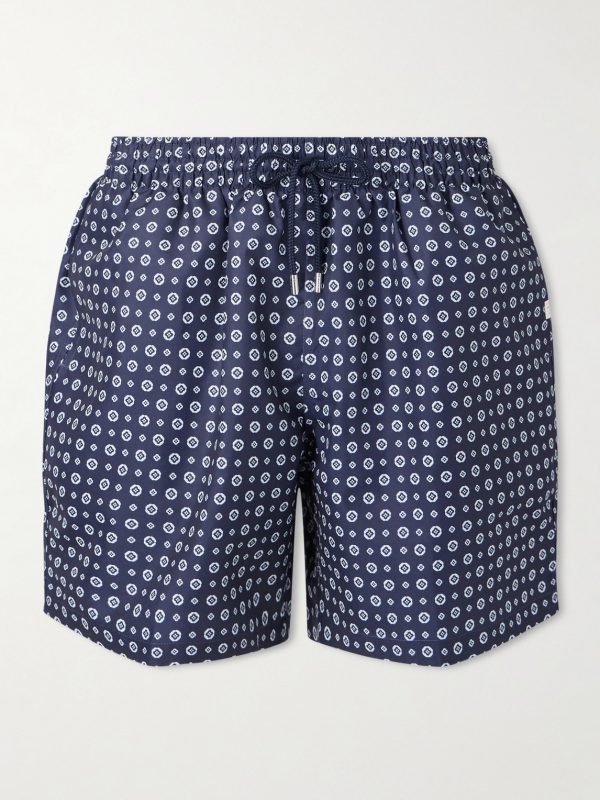 Tropez Straight-Leg Mid-Length Printed Swim Shorts Tropez Straight-Leg Mid-Length Printed Swim Shorts