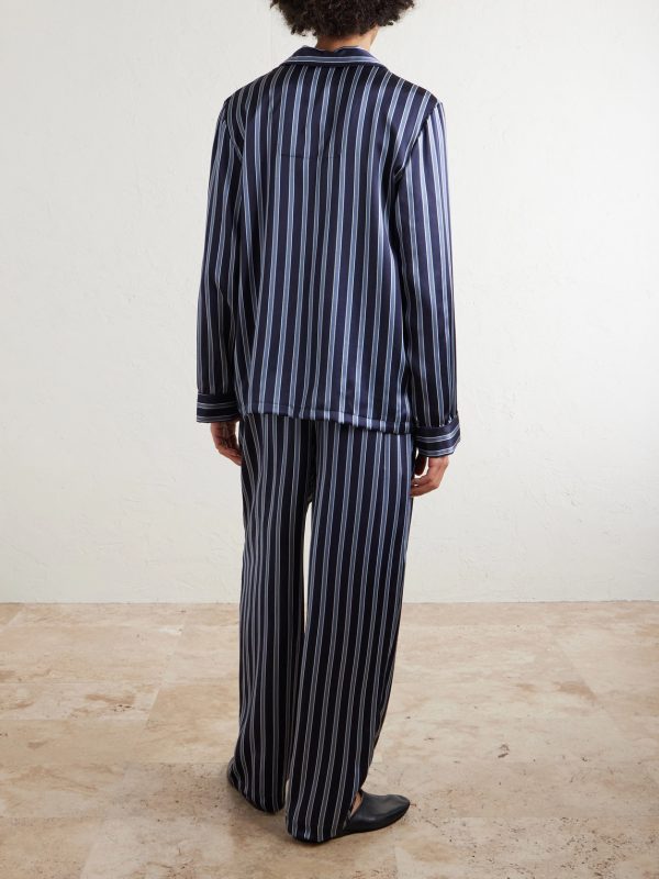 Brindisi Striped Silk-Satin Pyjama Set - BK Brindisi Striped Silk-Satin Pyjama Set - BK
