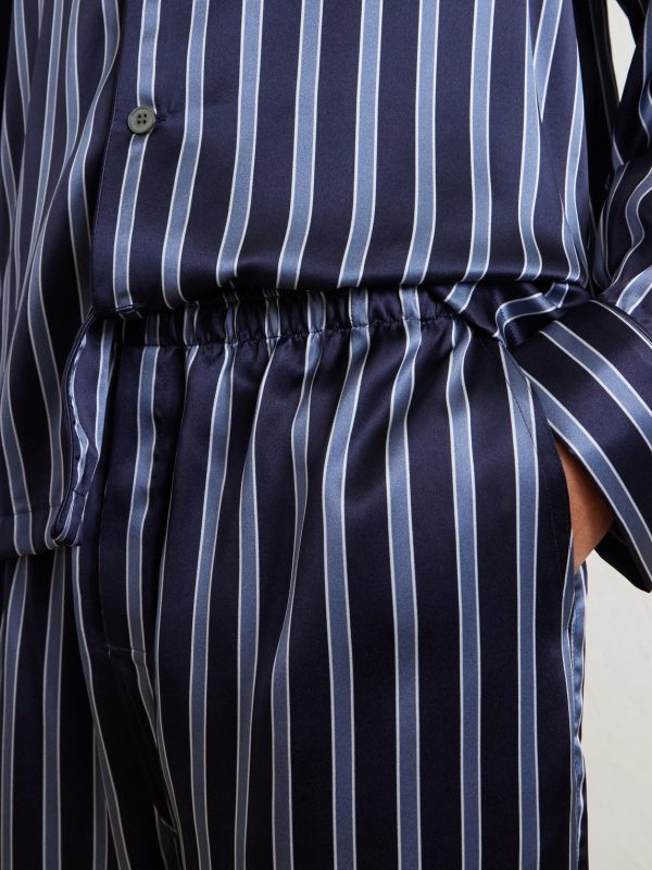 Brindisi Striped Silk-Satin Pyjama Set - CU Brindisi Striped Silk-Satin Pyjama Set - CU