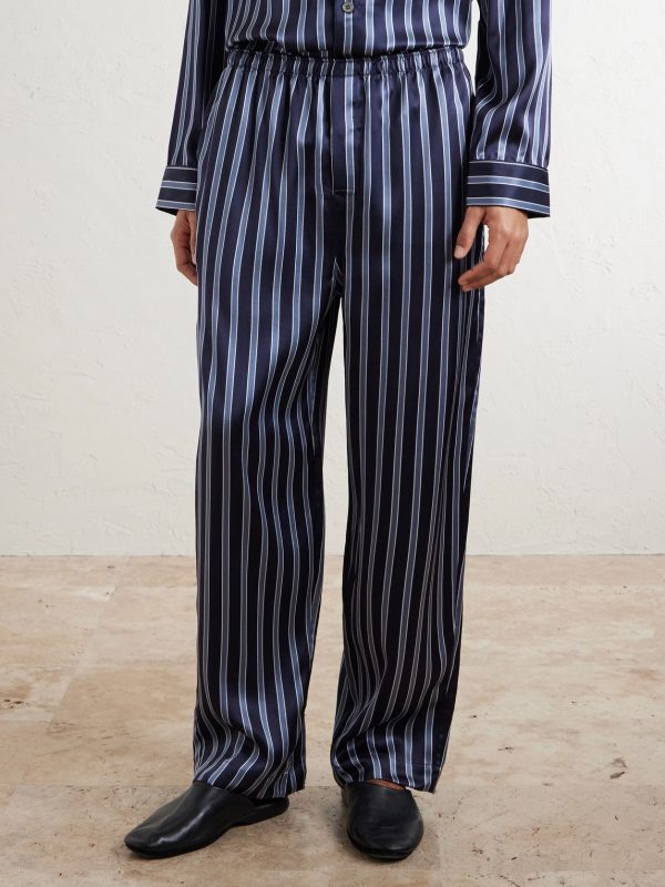 Brindisi Striped Silk-Satin Pyjama Set - FR Brindisi Striped Silk-Satin Pyjama Set - FR
