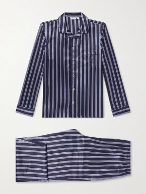Brindisi Striped Silk-Satin Pyjama Set