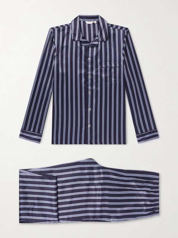 Brindisi Striped Silk-Satin Pyjama Set Brindisi Striped Silk-Satin Pyjama Set