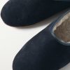 Shearling-Lined Suede Slippers - CU Shearling-Lined Suede Slippers - CU