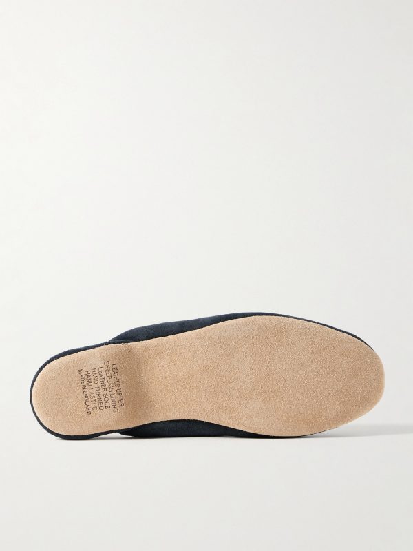 Shearling-Lined Suede Slippers - E1 Shearling-Lined Suede Slippers - E1