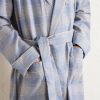 Kelburn 52 Belted Checked Cotton Robe - CU