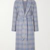 Kelburn 52 Belted Checked Cotton Robe