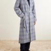 Kelburn 52 Belted Checked Cotton Robe - OU