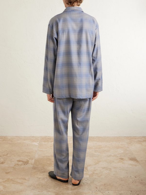 Kelburn 52 Checked Cotton Pyjama Set - BK Kelburn 52 Checked Cotton Pyjama Set - BK