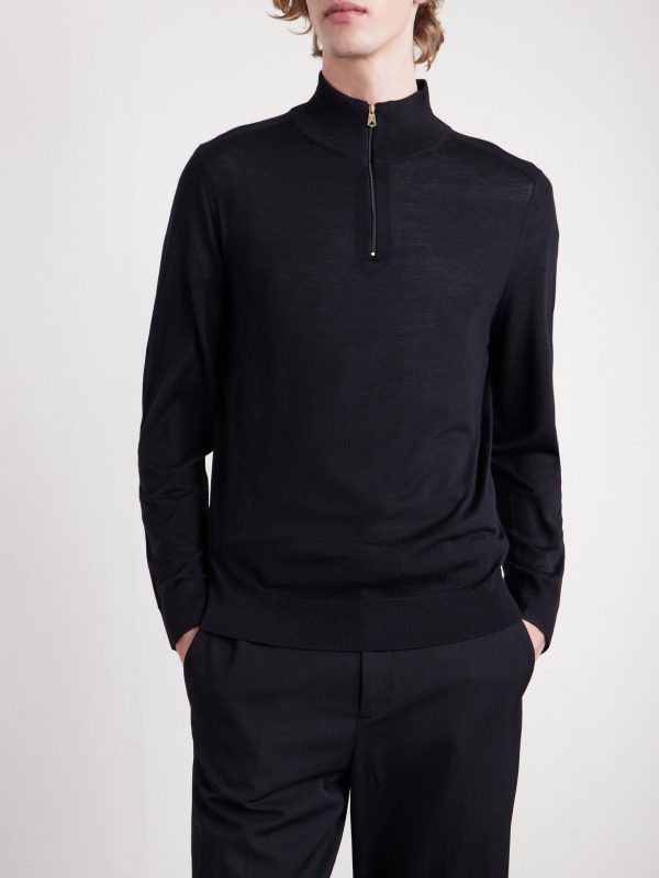 Merino Wool Half-Zip Sweater - FR Merino Wool Half-Zip Sweater - FR