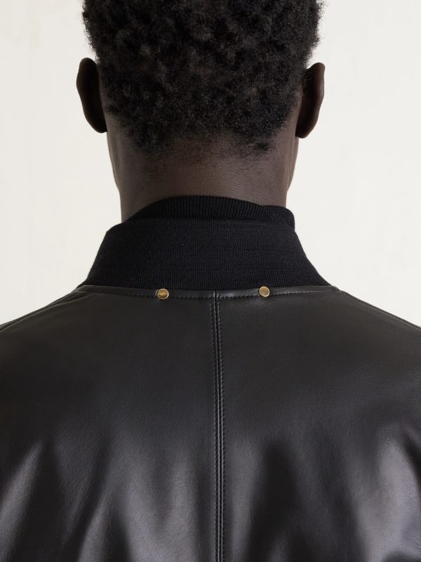 Leather Bomber Jacket - CU Leather Bomber Jacket - CU