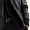 Leather Bomber Jacket - E2 Leather Bomber Jacket - E2