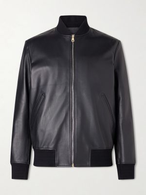 Leather Bomber Jacket Leather Bomber Jacket