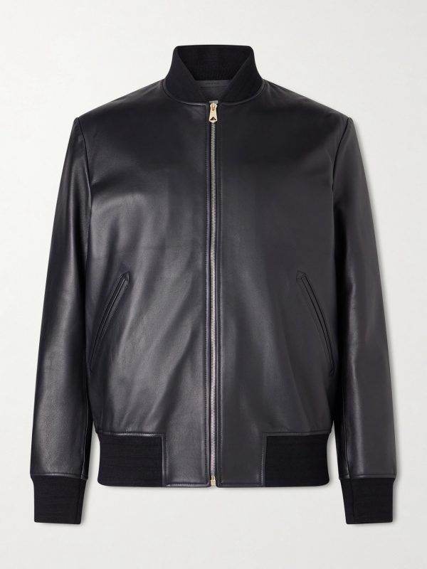 Leather Bomber Jacket Leather Bomber Jacket