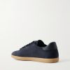 232 Leather-Trimmed Suede Sneakers - BK 232 Leather-Trimmed Suede Sneakers - BK
