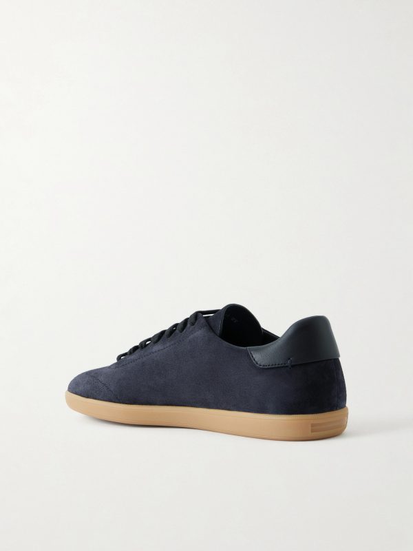 232 Leather-Trimmed Suede Sneakers - BK 232 Leather-Trimmed Suede Sneakers - BK