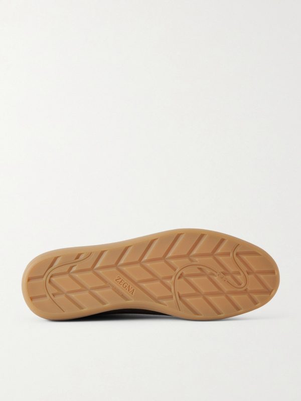 232 Leather-Trimmed Suede Sneakers - E1 232 Leather-Trimmed Suede Sneakers - E1