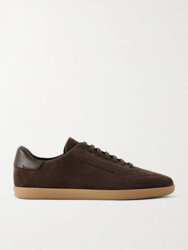 232 Leather-Trimmed Suede Sneakers 232 Leather-Trimmed Suede Sneakers
