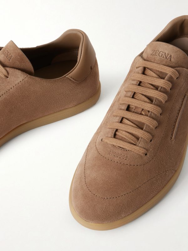 232 Leather-Trimmed Suede Sneakers - CU 232 Leather-Trimmed Suede Sneakers - CU