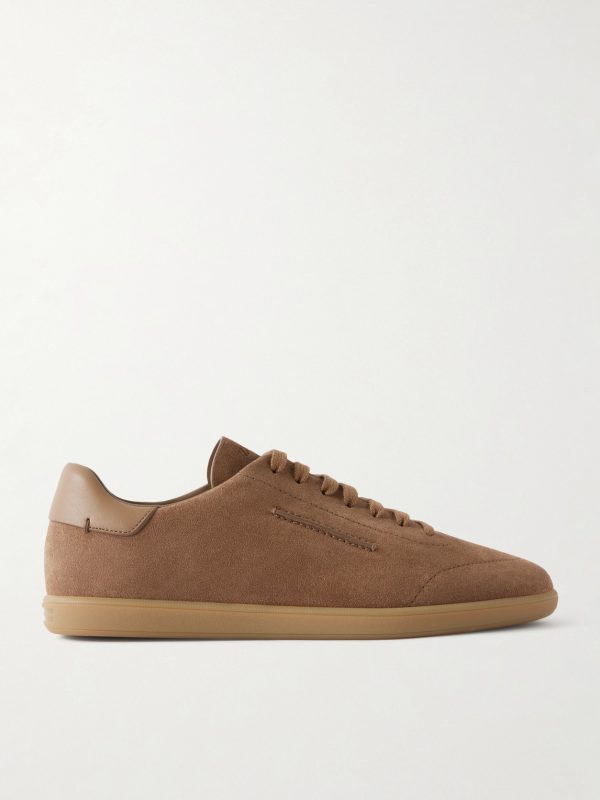 232 Leather-Trimmed Suede Sneakers 232 Leather-Trimmed Suede Sneakers