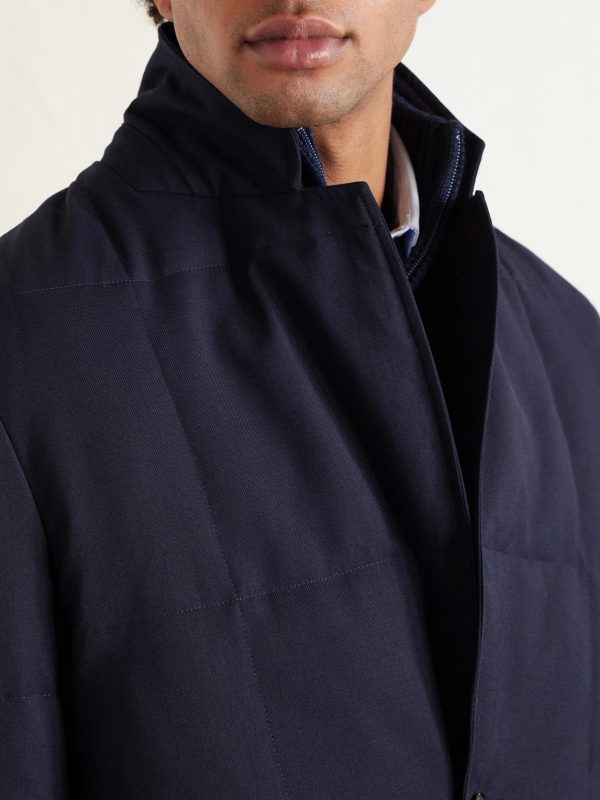 Quilted Wool-Twill Down Blazer - CU Quilted Wool-Twill Down Blazer - CU