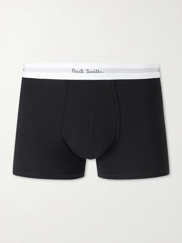 Seven-Pack Stretch Organic Cotton-Jersey Boxer Briefs - OU Seven-Pack Stretch Organic Cotton-Jersey Boxer Briefs - OU