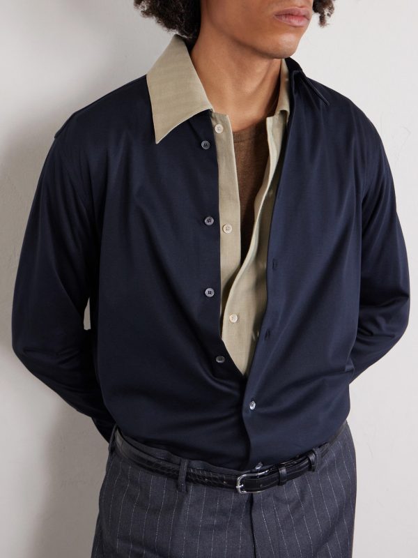 Slim-Fit Cotton-Jersey Shirt - CU Slim-Fit Cotton-Jersey Shirt - CU