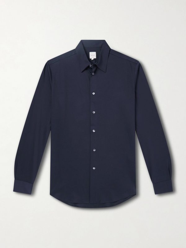 Slim-Fit Cotton-Jersey Shirt Slim-Fit Cotton-Jersey Shirt