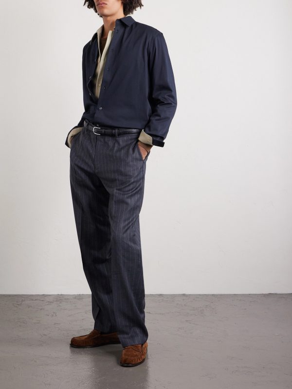 Slim-Fit Cotton-Jersey Shirt - OU Slim-Fit Cotton-Jersey Shirt - OU