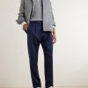 Tapered Pleated Checked Wool Trousers - OU Tapered Pleated Checked Wool Trousers - OU