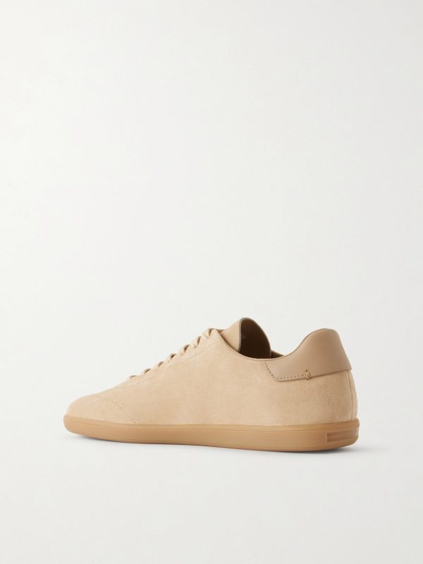 232 Leather-Trimmed Suede Sneakers - BK 232 Leather-Trimmed Suede Sneakers - BK