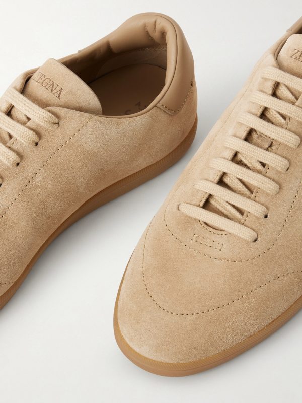 232 Leather-Trimmed Suede Sneakers - CU 232 Leather-Trimmed Suede Sneakers - CU