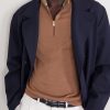 Merino Wool Half-Zip Sweater - CU