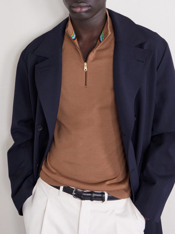 Merino Wool Half-Zip Sweater - CU