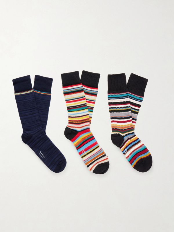 Three-Pack Cotton Socks Three-Pack Cotton Socks