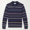 Striped Merino Wool Polo Sweater Striped Merino Wool Polo Sweater