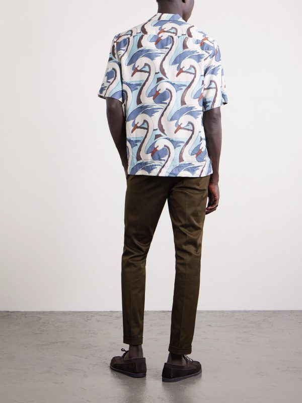 Slim-Fit Cotton-Blend Twill Chinos - BK