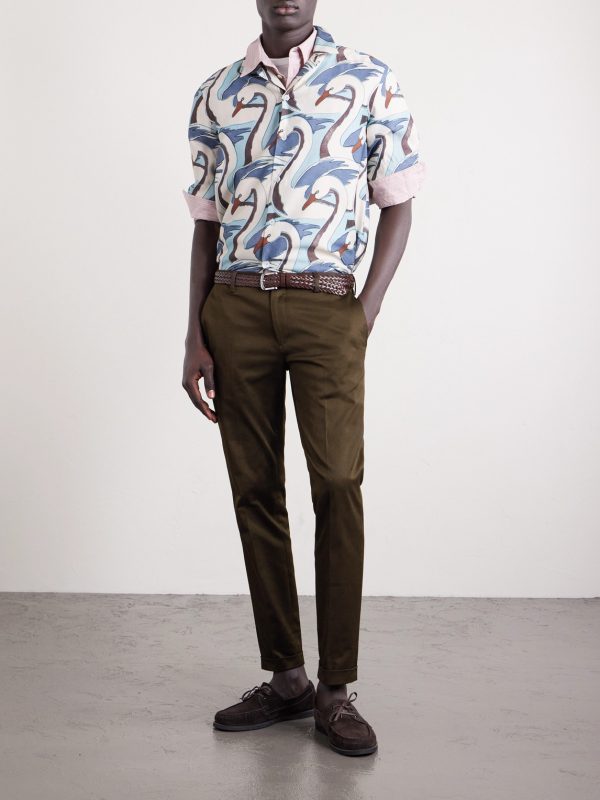 Slim-Fit Cotton-Blend Twill Chinos - OU