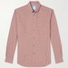 Button-Down Collar Checked Cotton-Poplin Shirt Button-Down Collar Checked Cotton-Poplin Shirt