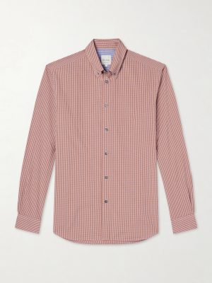 Button-Down Collar Checked Cotton-Poplin Shirt Button-Down Collar Checked Cotton-Poplin Shirt
