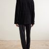 Tapered Pleated Checked Wool Trousers - BK Tapered Pleated Checked Wool Trousers - BK